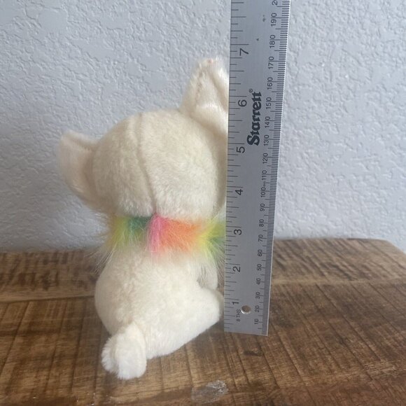 Ty Beanie Boo Chewy Chihuahua Plush 6" Rainbow Collar 2021 VelveTy Dog Puppy - Picture 6 of 8